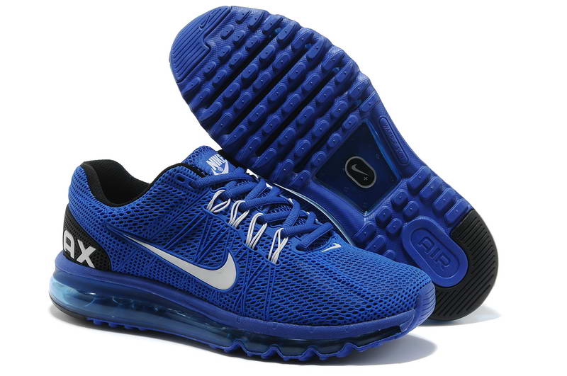 Air Max 2013 Mens Shoes Kpu Blue White